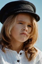 Load image into Gallery viewer, Riviera Cap - Black - Kids