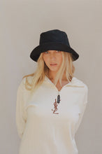 Load image into Gallery viewer, Wave Bucket Hat – Black

